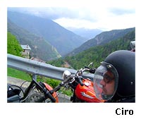 Ciro sul motociclo